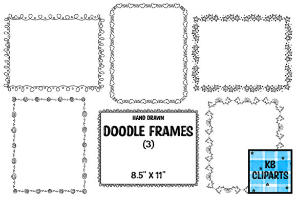 6 Hand Drawn Doodle Frames: Enhancing Your Creative Projects