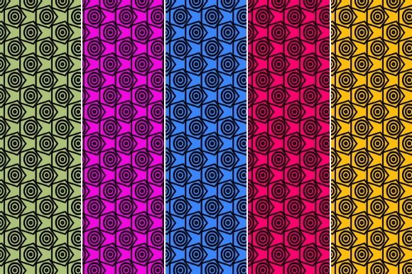 Abstract Shape Pattern V2: A Fresh Palette for Modern Design