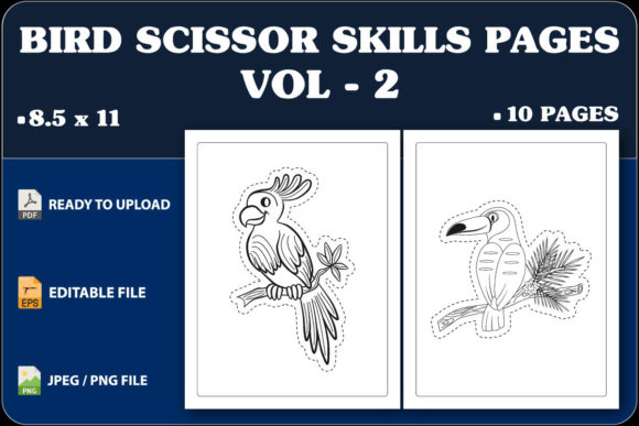 Bird Scissor Skills Pages Vol.2: A Comprehensive Guide for Kids and Educators