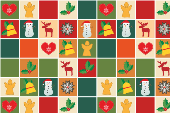 Christmas Retro Design: A Versatile Pattern