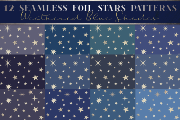 Cute Foil Seamless Blue Starry Pattern: A Versatile Design for All Occasions