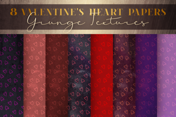 Discover the Charm of Grunge Valentines Heart Digital Paper: A Versatile and Vintage-Inspired Design