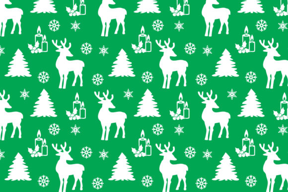 Discover the Magic of Seamless Pattern Christmas Tree Deer