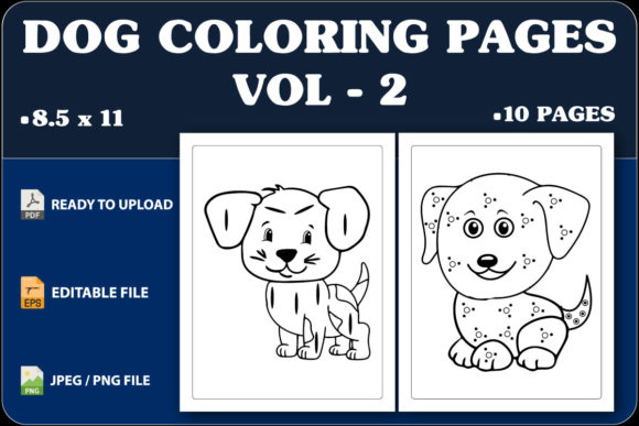 DOG COLORING PAGES Vol.2: A Creative and Engaging Resource for Kids and Educators