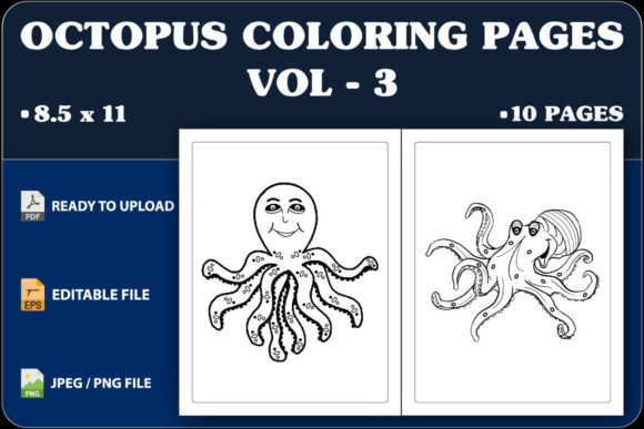 Explore the Underwater World with Octopus Coloring Pages Vol. 3