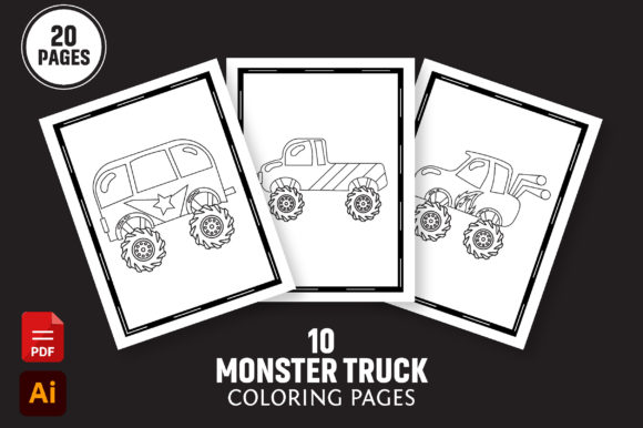 Exploring the Versatility of Cute Monster Truck Vehicle Coloring Pages