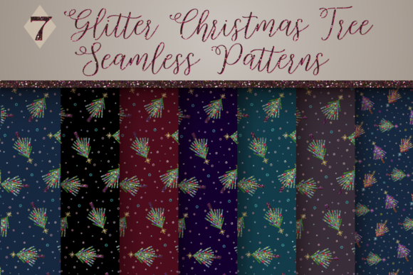 Exploring the Versatility of Glitter Xmas Tree Pattern Digital Paper