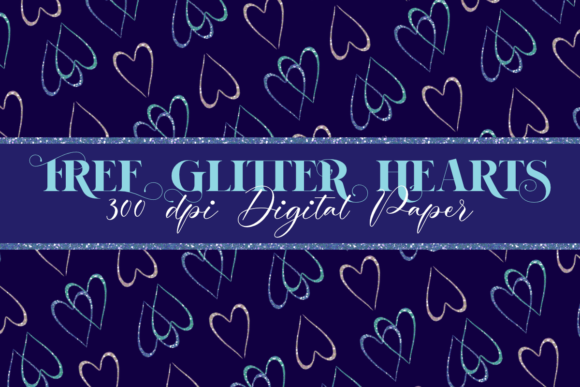 Free Blue Valentine Heart Digital Paper: A Modern and Versatile Design