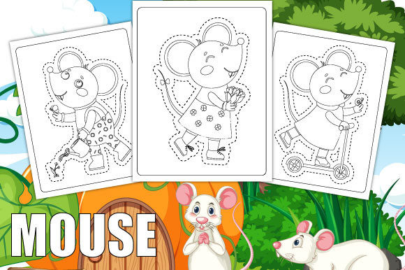 Mouse Scissor Skills Coloring Book Pages: A Fun and Educational Tool for Kids