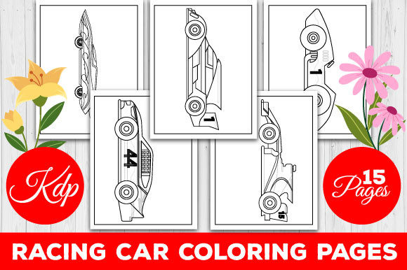 Racing Car Coloring Book Pages for Kids: A Creative and Engaging Activity