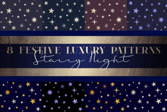 Starry Night Navy Blue Digital Paper: A Versatile and Elegant Design Solution