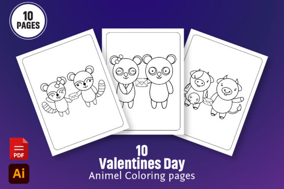 Valentine's Day Animals Coloring Pages: A Creative and Versatile Resource